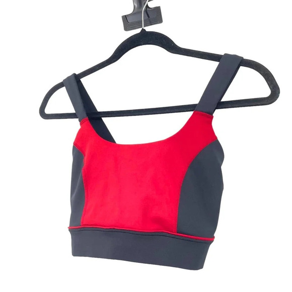 Ivy Park Colorblock X-Back Sports Bra Red Blush Pink Size Small - Picture 3 of 8